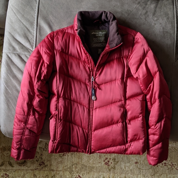Eddie Bauer Jackets & Coats Eddie Bauer Down Jacket In Red Poshmark